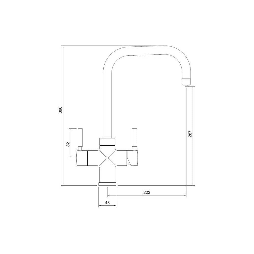 Abode Prostyle 3-in-1 Quad Spout Monobloc Tap