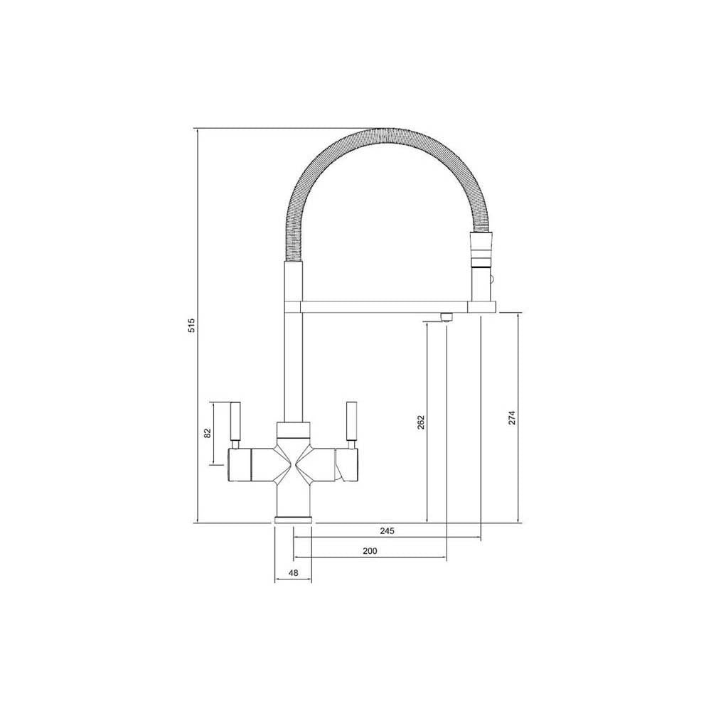 Abode 3-in-1 Professional Monobloc Tap
